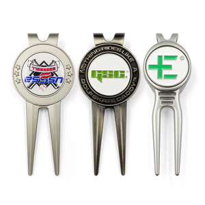 <b>Golf</b> Divot Repair Tool Ball Marker Hat Clip Custom Design Engraved Logo <b>Golf</b> Pitchfork Accessories <b>Golf</b> Divot Tool - Product Image 6