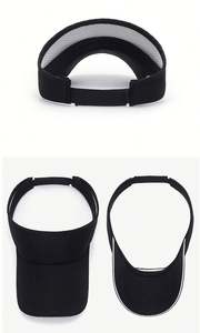 Gorra de Visera Deportiva con Logotipo Bordado Personalizado, de Secado Rápido, Ala Ancha, Transpirable, de Algodón, para Golf y Running - Product Image 6