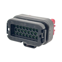 Conectores Eléctricos Automotrices Impermeables Haidie de 23 Pines, Tipo Ampseal, Hembra, 12V, Cobre y Nylon, 776286-1 para TE