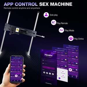 Máquina Sexual Hismith <span class=keywords><strong>Max</strong></span> con Sistema KlicLok, 200W, Potente, Control Remoto por Aplicación y Cable, Máquina de Amor con Movimiento de Empuje - Product Image 4