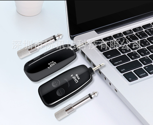 Equipo de producción de música para estudio, micrófono microinalámbrico con juego de micrófono inalámbrico recargable, transmisor de guitarra - Product Image 3