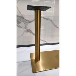 Sang Trọng Nhiệm Vụ Nặng Nề Chân Đồ Nội Thất Nhà Hàng Văn Phòng Kim Loại Hiện Đại Dấu Thép Không Gỉ Ăn Uống Bàn Cà Phê <span class=keywords><strong>Chrome</strong></span> Cơ Sở - Product Image 3