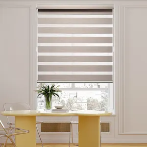 Smart Motorized Automatic Day And Night Remote Control Window Blinds Shades Shutters Zebra Window Blinds For Window