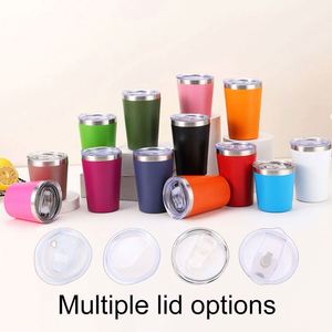 Custom logo 8oz 12oz <b>Coffee</b> Cup Insulated Tumbler Wholesale Bulk Stainless Steel Vacuum Milk Cup for Kids Tumbler with Lid - Product Image 4