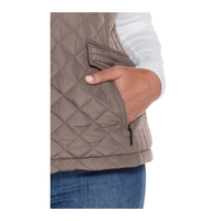 Gilet sans manches en polaire isolant et chaud pour femme CONMR, matelassé, couche intermédiaire chaude pour l'extérieur, pour la randonnée et le trekking, le camping