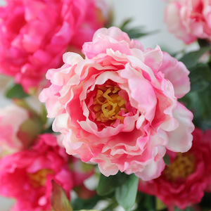 Peony <b>Artificial</b> Flowers Silk High Simulation Wedding Home Decor <b>Bouquet</b> - Product Image 4
