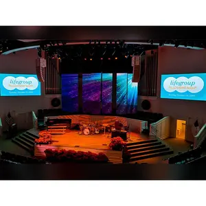 P2.5 2.5Mm 3X2M Indoor Church Backstage Led Display Panels 2.5 Pixel Pitch Fixed Led Video Wall Restaurant Led Screen Panel