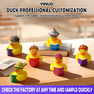 Mini canard en caoutchouc personnalisé, jouet <span class=keywords><strong>de</strong></span> bain flottant qui couine, PVC vinyle, étiquette privée, approuvé EN71/ASTM, vente en gros en vrac pour les <span class=keywords><strong>jeux</strong></span> <span class=keywords><strong>de</strong></span> <span class=keywords><strong>baignoire</strong></span> - Product Image 2
