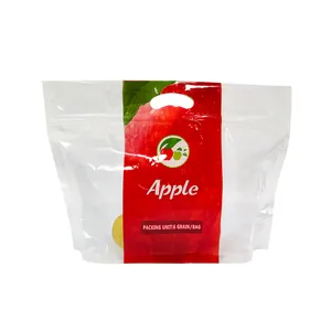 Manufacture Hot Selling 1 KG Fruits Grape Plastic Picking Bag With Handle