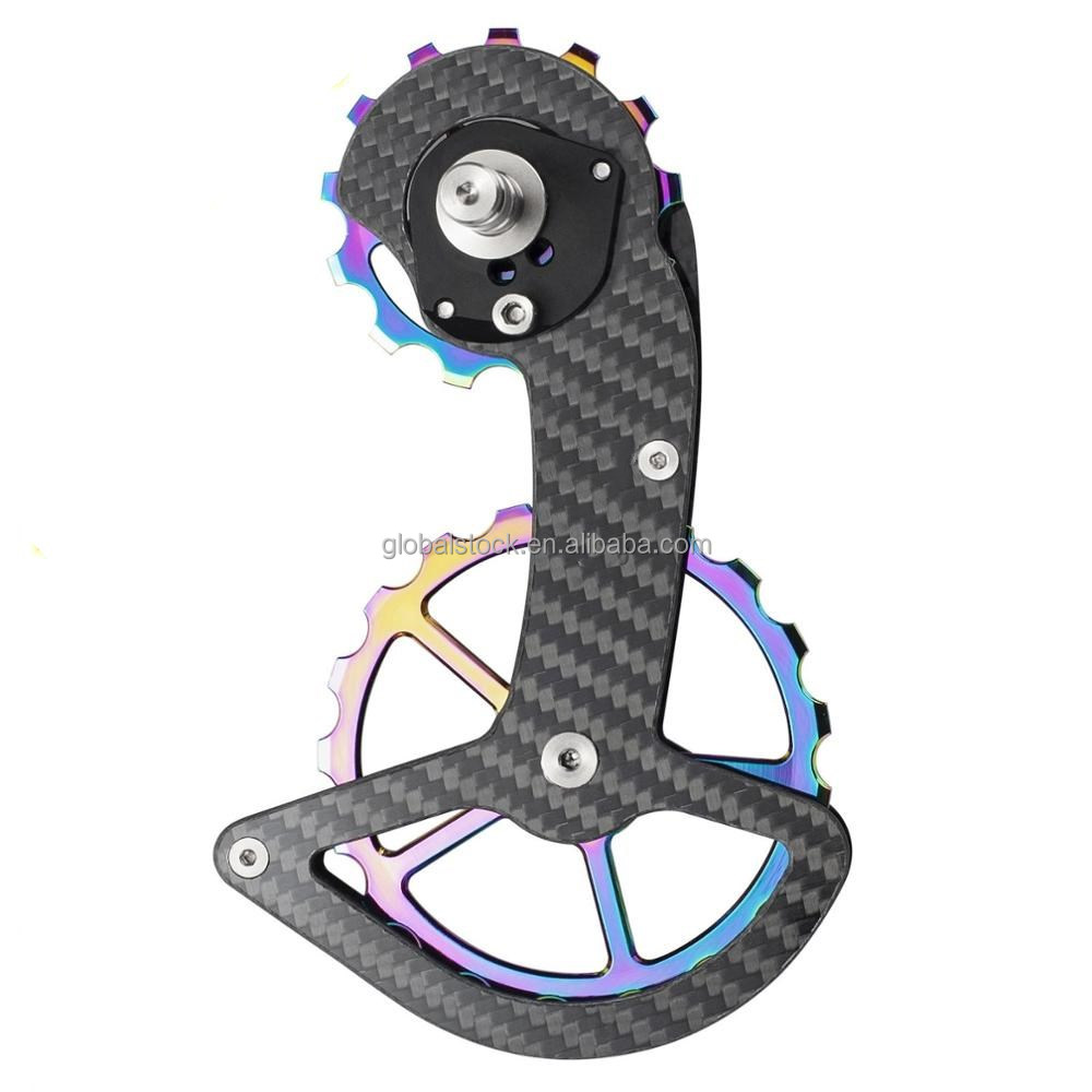 Керамический задний переключатель передач для велосипеда из углеродного волокна, направляющий шкив для 6800 R7000 R8000 R9100 R9170, Аксессуары для велосипеда