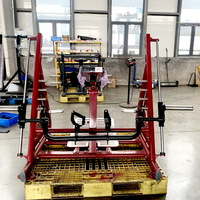 Máquina de remo lateral con carga de placas para entrenamiento de fuerza y ejercicio de espalda, equipo de fitness comercial