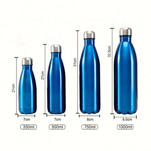 Bouteilles en acier inoxydable sans BPA de 500 ml/750 ml/1000 ml, logo personnalisé, bouteille en métal de 750 ml, isolée pour le sport et le quotidien - Product Image 2