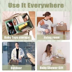 Organisateur de couches pour bébé en polyester, bac de rangement pour chambre d'enfant et sac de transport pour voiture, vente en gros - Product Image 5