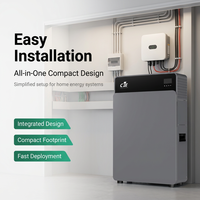 Système de stockage solaire hybride tout-en-un mural ESS 4 kW de puissance, batterie 8 kWh, entrée PV 6,2 kW, LiFePO4, avec onduleur 10 ms pour appareils électroménagers