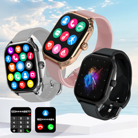 Montre connectée sans fil H9 H6, répondre aux appels, suivi des calories, fréquence cardiaque, surveillance de l'oxygène dans le sang, IP67, écran carré IPS, BLE V5.0