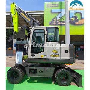 Zoomlion ZE75WG escavatore idraulico a ruote Komatsu PC70MR-6 Kubota KX080-4 bruco 307.5 costruzione urbana movimento terra - Product Image 2