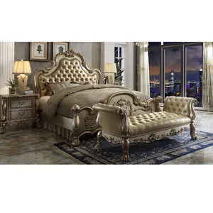 Classic King Size Bedroom Set European Style Hot Sell Royal Luxury Bedroom Furniture