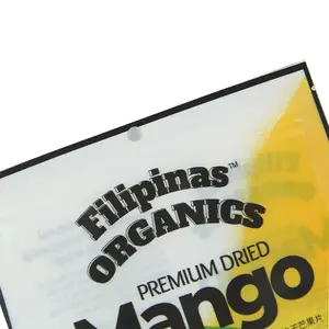 Alüminyum folyo Compostable Doypack Stand Up fermuar kılıfı mango plastik aperatif gıda çantası bolsa atıştırmalık paketi