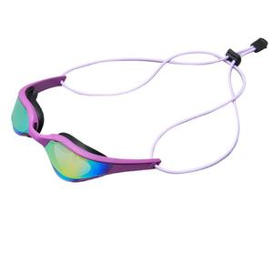 Lunettes de natation de compétition, nouveau style bandeau, style corde, étanches, anti-buée, réglables, lentilles en PC électro-plaquées, vente en gros pour adultes - Product Image 5
