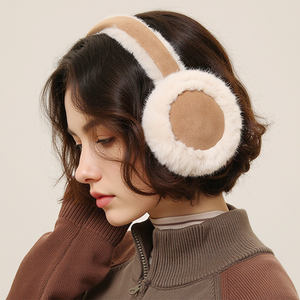 冬の屋外暖かいイヤーマフポータブル冷たい保護ソフトぬいぐるみふわふわサイクリングとスキー耳マフ - Product Image 2