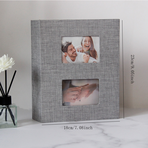 Lerp & 200 Poches 6 pouces <span class=keywords><strong>10x15</strong></span> cm Photos Fotos Tissu Lin Double Fenêtre Design 6x4 <span class=keywords><strong>Album</strong></span> Photo - Product Image 3