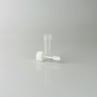 Vaso desechable de plástico rígido transparente para muestras de heces, antiderrame, para centros de examen físico, en stock