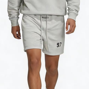 Pantalones Cortos Essentiel <span class=keywords><strong>Fear</strong></span> de Felpa con Logotipo Personalizado, Ajuste Holgado, Estilo Urbano Informal para Uso Diario - Product Image 2