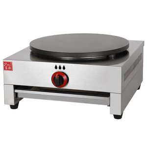 Cuisinière à gaz commerciale Double tête Crêpière à gaz Omelette Maker avec poêle antiadhésive Machine à crêpes à gaz - Product Image 2