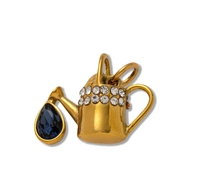 Porte-clés en acier inoxydable avec zircon, série tendance lifestyle, breloques pour sac DIY, accessoires plaqués or 18 carats, chaîne de fête à chaîne modulable