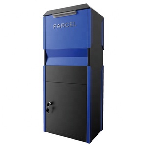 Metal Outdoor Standing Secure Key Lock Parcel Drop Box Mailbox For Delivery