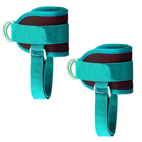 Accessoire de fitness pour rack de musculation réglable pour l'entraînement des fessiers, avec attache de cheville en fibre de polyester, boucle de pied pour bande de résistance et sangle de cheville