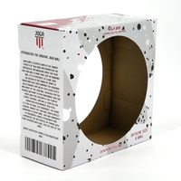 Caja de papel corrugado para niños, almacenamiento de juguetes, embalaje de fútbol con logotipo personalizado