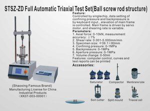 YF Elektronik Standart Hassasiyetli Otomatik Toprak Üç Eksenli Sıkıştırma <span class=keywords><strong>Test</strong></span> Cihazı 220V Laboratuvar Kullanımı İçin - Product Image 2