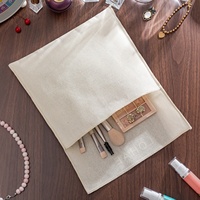 Pochette enveloppe réutilisable et recyclable en coton naturel pour téléphone portable, miroir, logo personnalisé imprimé, enveloppe en mousseline, cadeau, vêtements