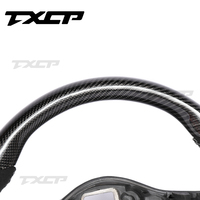 Volante de fibra de carbono para Volkswagen Polo MK5 Golf 6 Jetta MK6 R GTI Golf 5 Scirocco CC Passat Tiguan