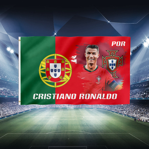 Bandera de Portugal Ronaldo 2026, 3x5 pies, Material Poliéster, en Stock, Bandera Deportiva para Exteriores, Bandera para Aficionados del Equipo Español - Product Image 4