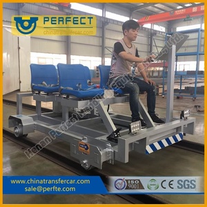 Cina fornitura 10 t elettrico carrello di trasferimento piatto formato motorizzato carrello di trasferimento elettrico carrello di ispezione pista - Product Image 4