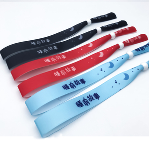 Hoge Kwaliteit Custom Event Festival Party Ribbon Satijnen Stof Eenmalig Gebruik Merken Logo Tekst Afdrukken Polsbandjes Armbanden - Product Image 5