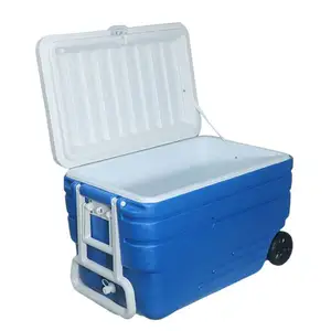 80L Polyurethane Foam Big Size Waterproof Thermal Plastic PE Food Grade Marine Medical Cooler box
