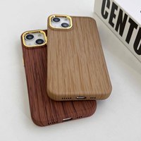 Coque de téléphone Vintage Wood Grain Texture TPU Placage Housse de protection antichoc pour Iphone 7 8 Plus Xs Xr 11 12 13 14 Pro Max