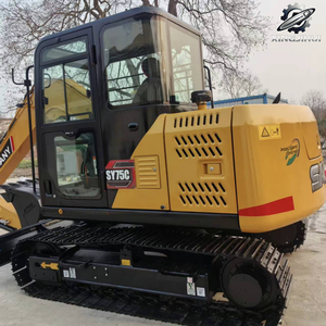 Excavadora de cadenas usada SANY 75, de segunda mano, marca original china, excavadora de cadenas pequeña de 7.5 toneladas, excavadora usada. - Product Image 4