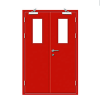 180 mins Chine Réel Classé Porte En Acier Résistant Au Feu Bâtiment Commercial Hôtel Utilisé Porte Résistant Au Feu Portes D'entrée En Acier