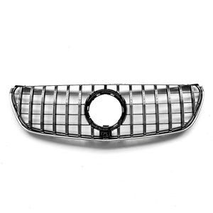 Grille avant de remplacement pour Mercedes-Benz Classe V W447, noir brillant avec bandes argentées, ABS, neuve - Product Image 3