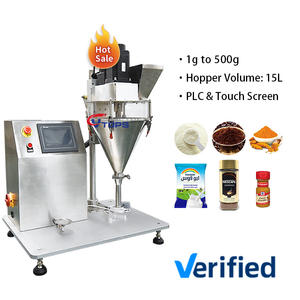 Llenadora de dosificación de polvo <span class=keywords><strong>picante</strong></span> fácil de operar, mesa pequeña, máquina de llenado de barrena de harina seca, máquina de llenado de dosificación de polvo Matcha - Product Image 5