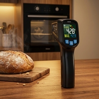 Thermomètre numérique LCD IR03A, capteur de température pratique, thermomètre pour barbecue, pyromètre, thermomètre pour four à pizza, thermomètre industriel