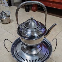 Vente flash : Bouilloire à eau en acier inoxydable de style arabe et turc pour la cuisine à domicile, usage musulman