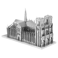 DIY 3D Metall-Puzzle für Erwachsene Architektonisches Handgefertigtes 3D-Modell Ineinandergreifende Montage Lehrreiches Spielzeug in Verpackungsbox