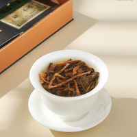 Thé Blanc Mature Gongmei du Yunnan 2018, en Bandes de Zeste de Mandarine, Petites Découpes Carrées, Thé en Vrac, Présentation en Pack 180g, Échantillons pour Présentoirs