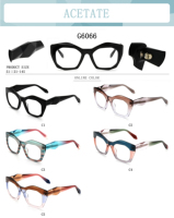 2024 personnalisé acétate lunettes femme haute qualité plaque lunettes cadre nouvelle mode grand carré cadre acétate monture de lunettes