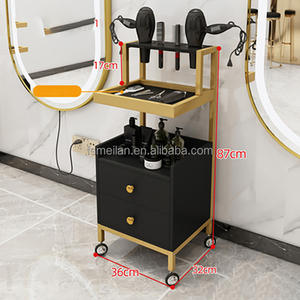 सुंदर और सुरुचिपूर्ण हज्जाम की दुकान सैलून उपकरण और कीमतों स्टेनलेस स्टील फ्रेम हज्जाम की दुकान सैलून ट्राली - Product Image 4